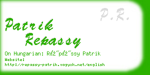 patrik repassy business card